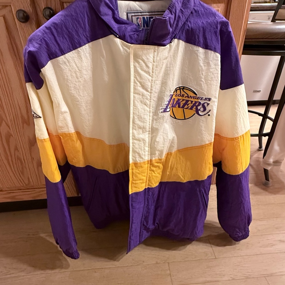 Vintage Lakers Purple and Yellow Bomber Jacket